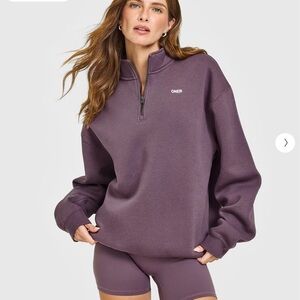 Oner Active Women's Plum Quarter-Zip Sweatshirt